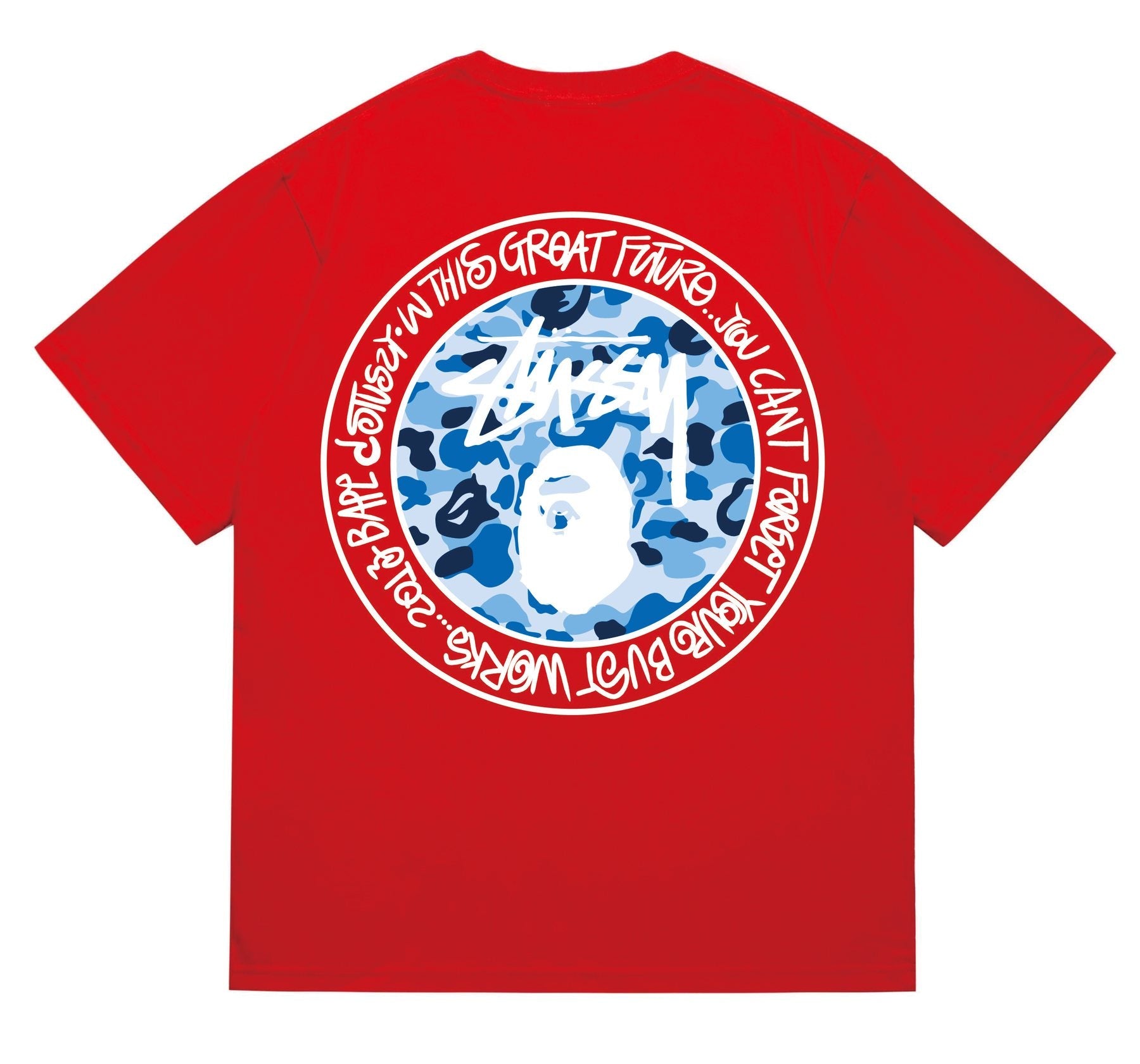 BAPE White-Ring Camo Back Graphic T-Shirt — back