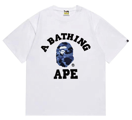 BAPE Blue Camo Ape Head Graphic T-Shirt — hero
