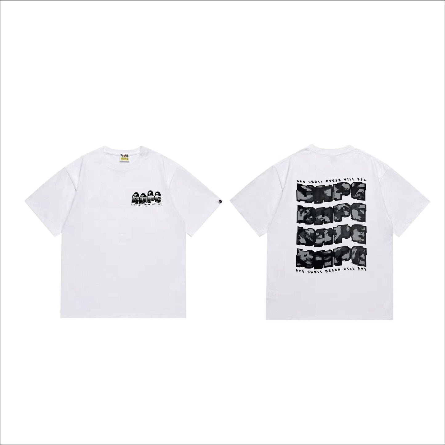 BAPE Front & Back Graphic T-Shirt — front