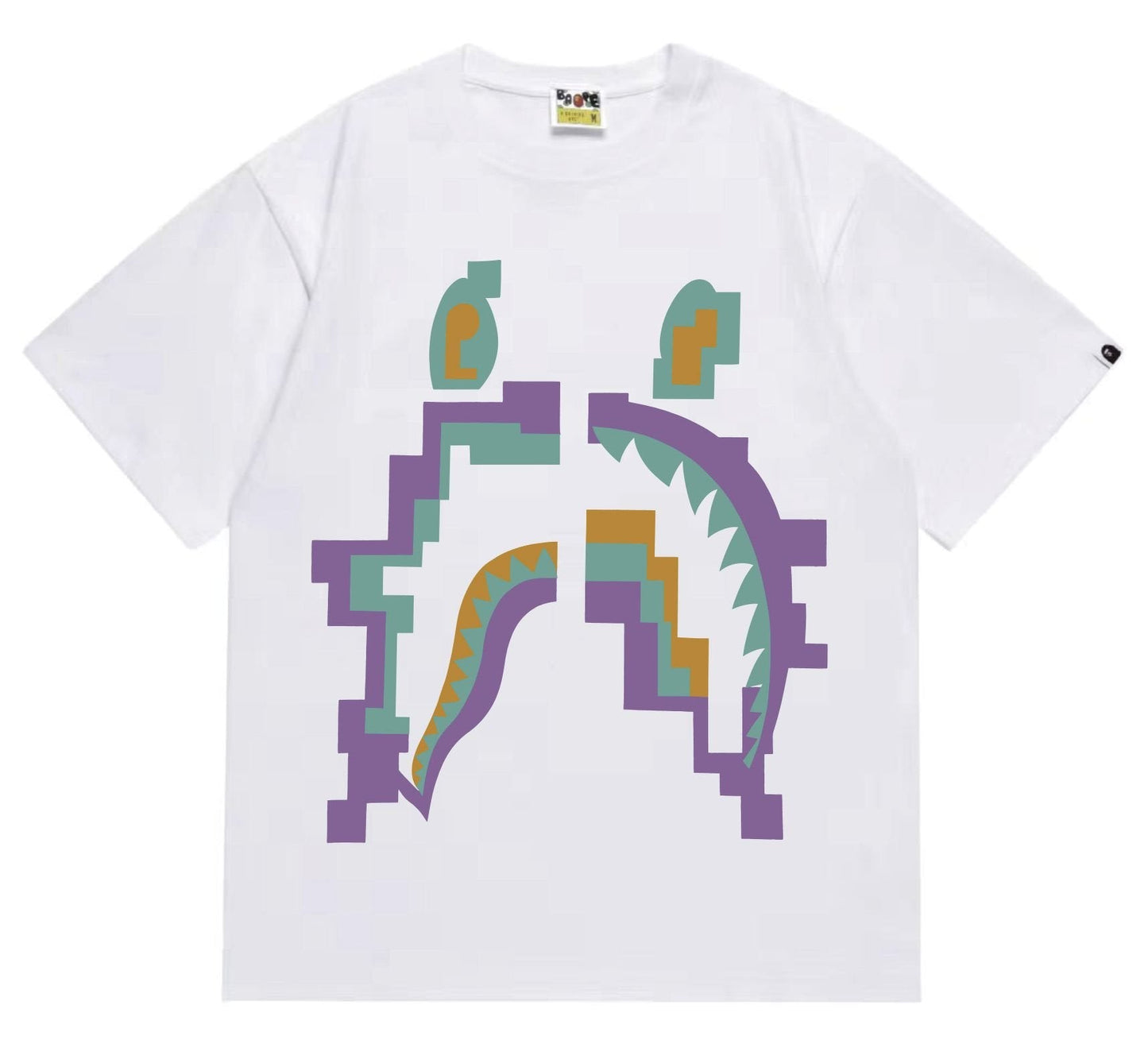 BAPE Pixelated Shark Graphic T-Shirt — hero