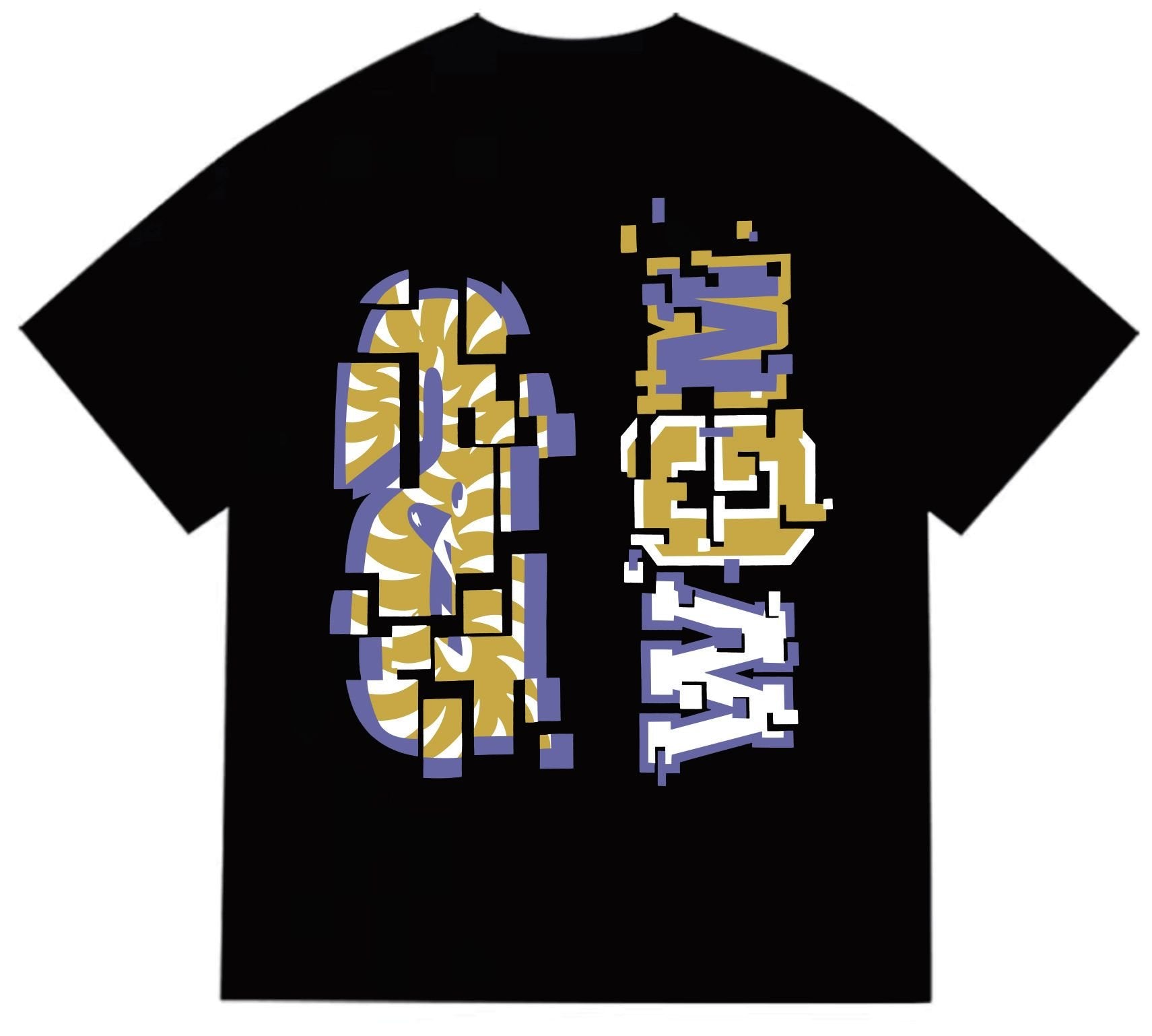 BAPE Pixelated Shark Graphic T-Shirt — back