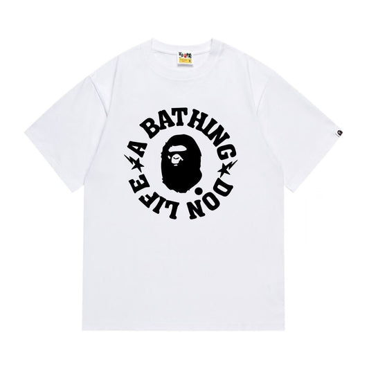 BAPE Circular Graphic Short-Sleeve T-Shirt - White, Black — hero