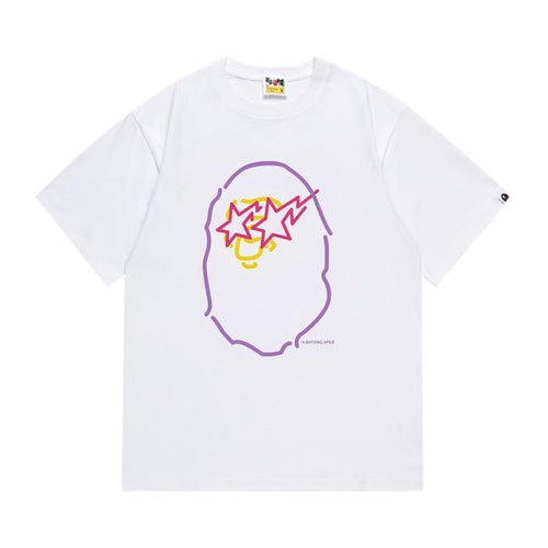 BAPE Star Sunglasses Cartoon Graphic T-Shirt — front