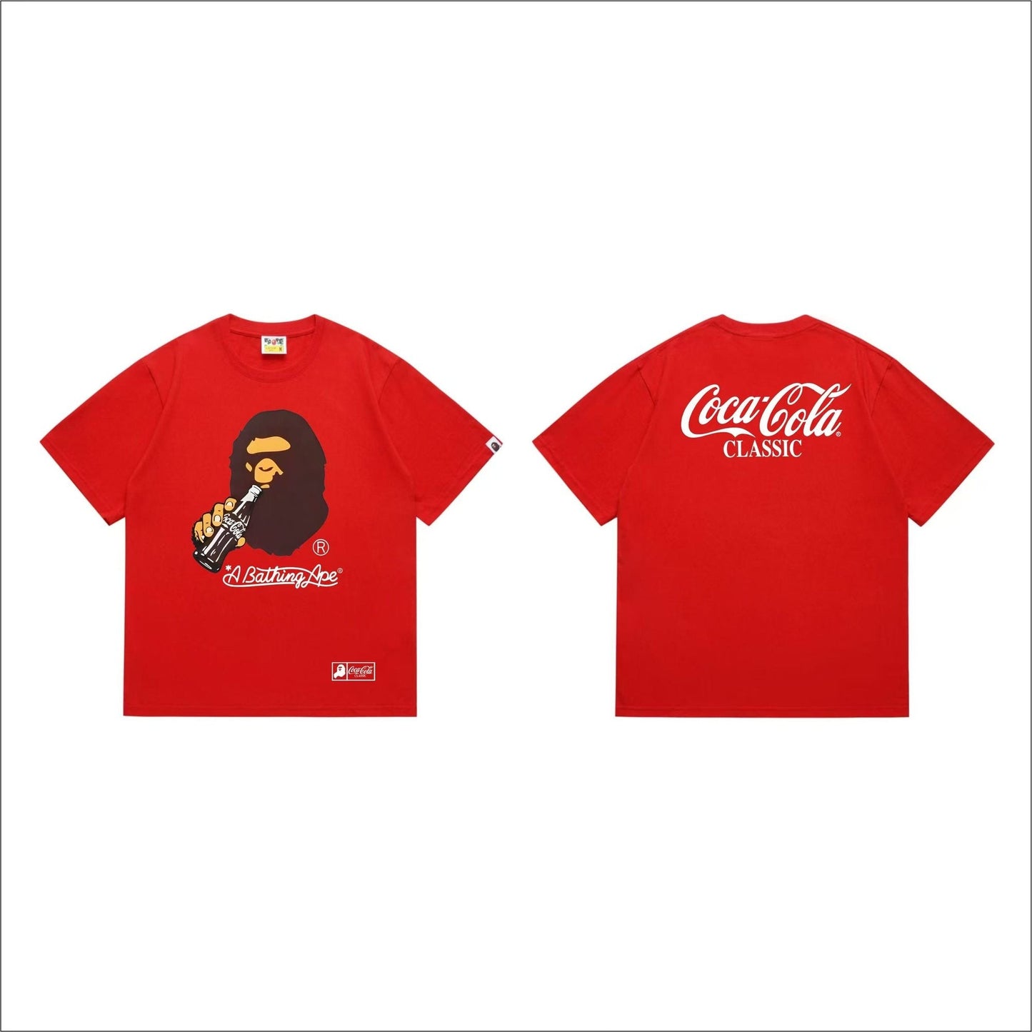 BAPE Coca-Cola Classic Ape Bottle Graphic T-Shirt — hero