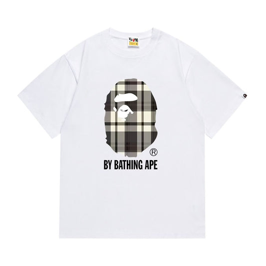 BAPE Plaid Ape Head Graphic T-Shirt — hero