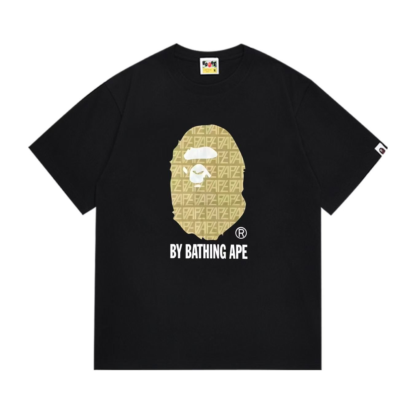 BAPE Gold Ape Head Graphic T-Shirt — hero
