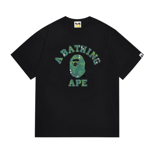 BAPE Green Ape Head Graphic Short-Sleeve T-Shirt — hero