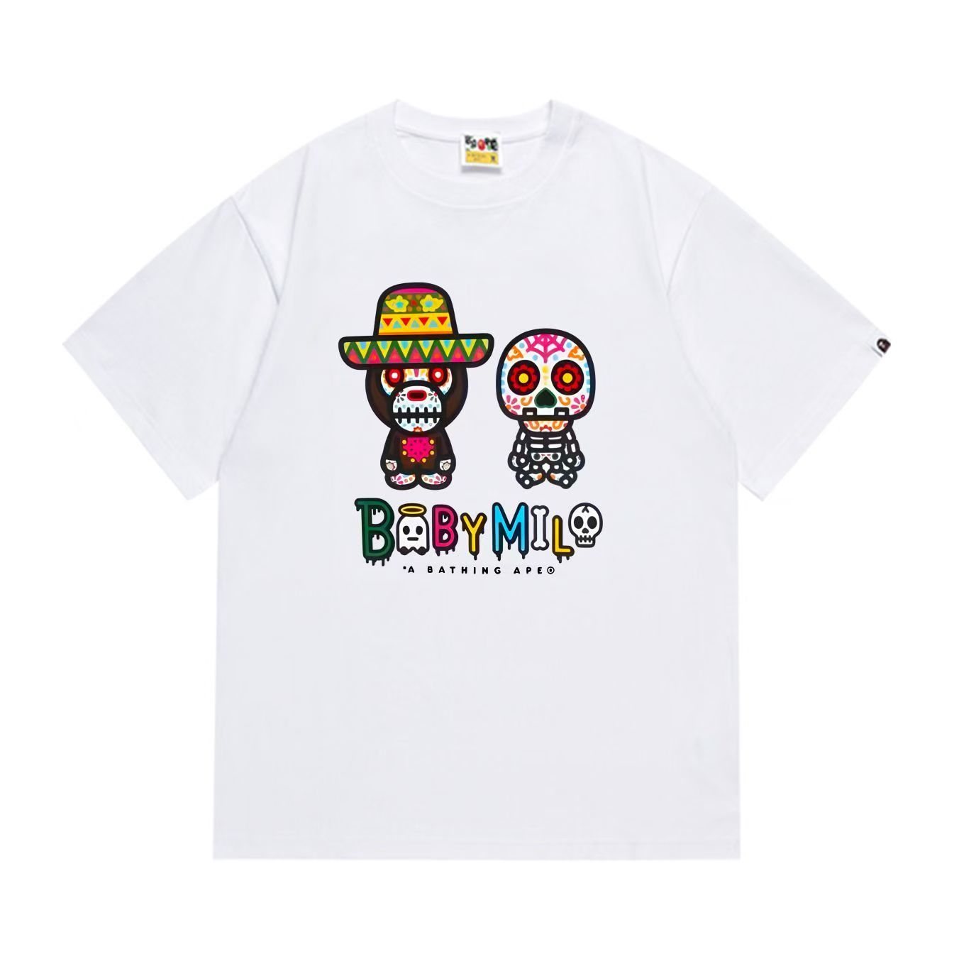 BAPE Baby Milo Sugar Skull Graphic T-Shirt — front
