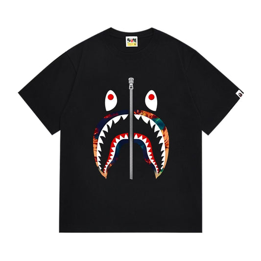 BAPE Shark Zip Graphic Short-Sleeve T-Shirt — hero