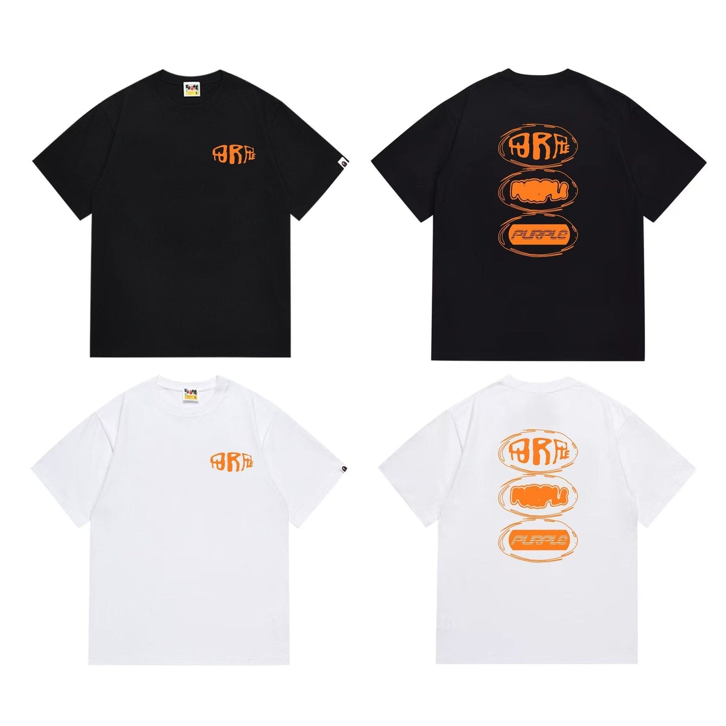 BAPE Orange Graphic Short-Sleeve T-Shirt — comparison