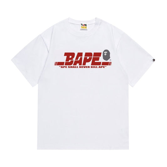BAPE Red Wordmark Graphic T-Shirt — hero
