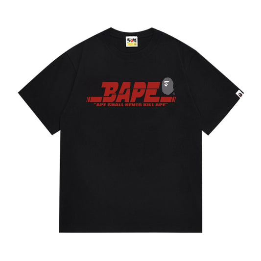 BAPE Red Wordmark Graphic T-Shirt — front