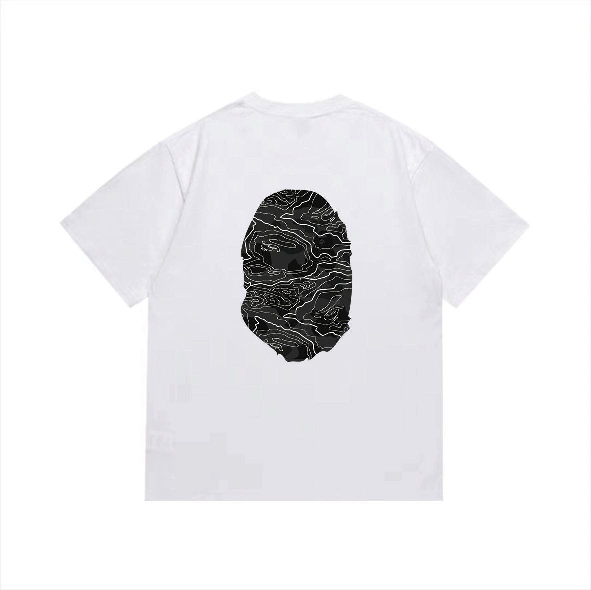 BAPE Oval Front and Back Graphic Short-Sleeve T-Shirt — back