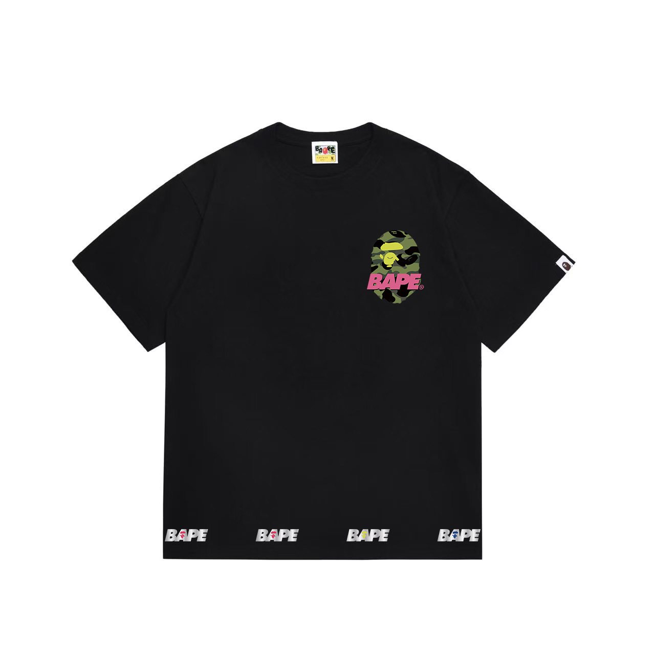 BAPE Three-Head Back Graphic Short-Sleeve T-Shirt — hero