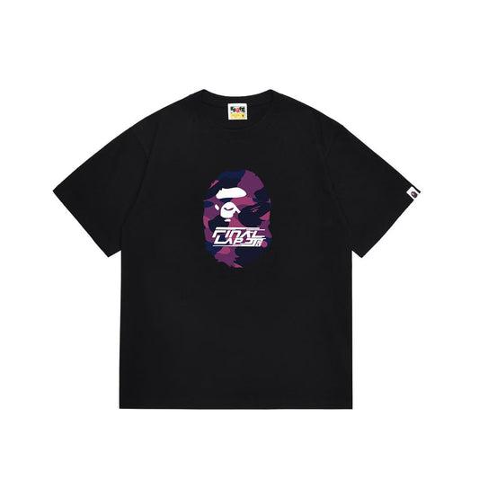 BAPE Purple Face Graphic Short-Sleeve T-Shirt — hero