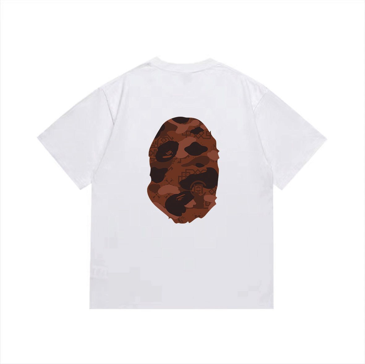 BAPE Brown Camo Ape Head Graphic T-Shirt — back