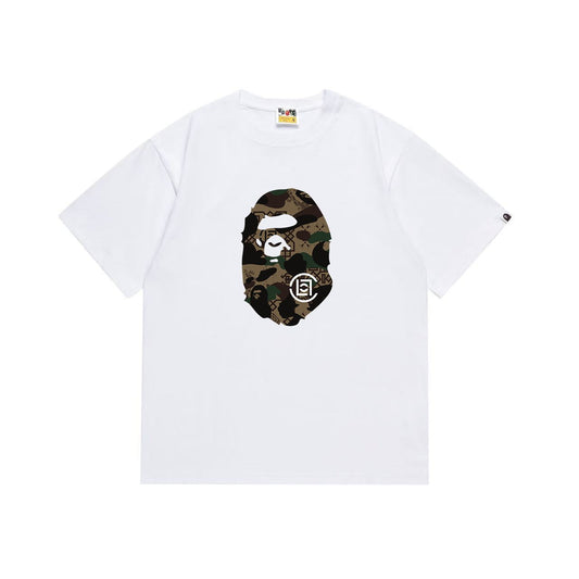 BAPE Green Camo Ape Head Graphic T-Shirt — hero