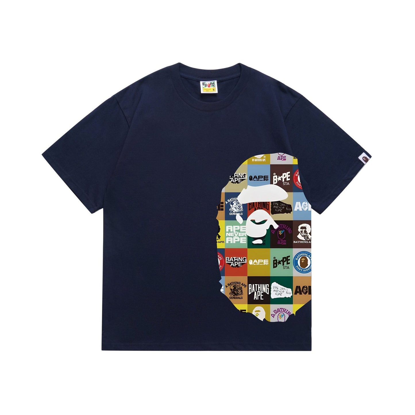BAPE Ape-Head Collage Short-Sleeve T-Shirt — front