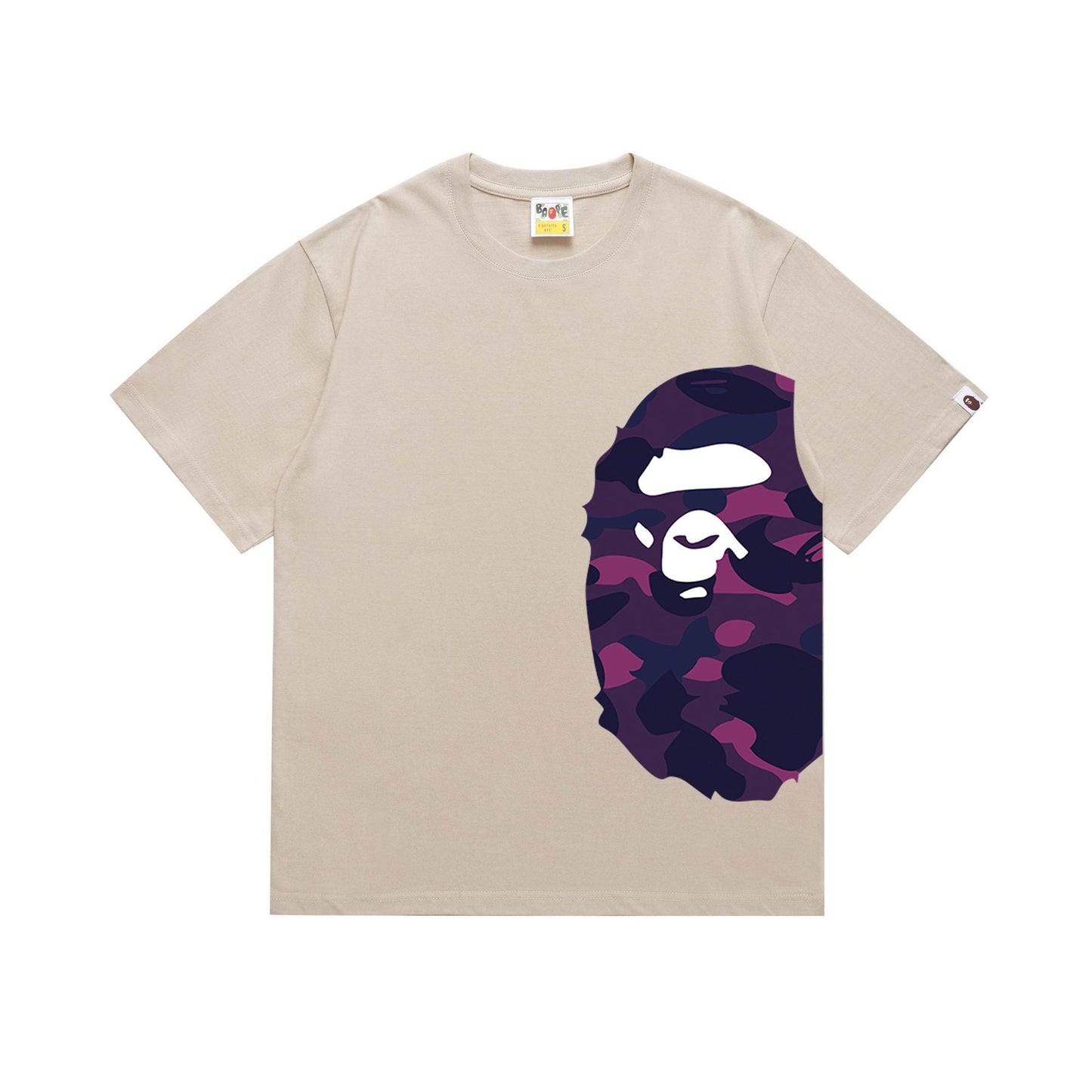 BAPE Purple Camo Side Graphic T-Shirt — front