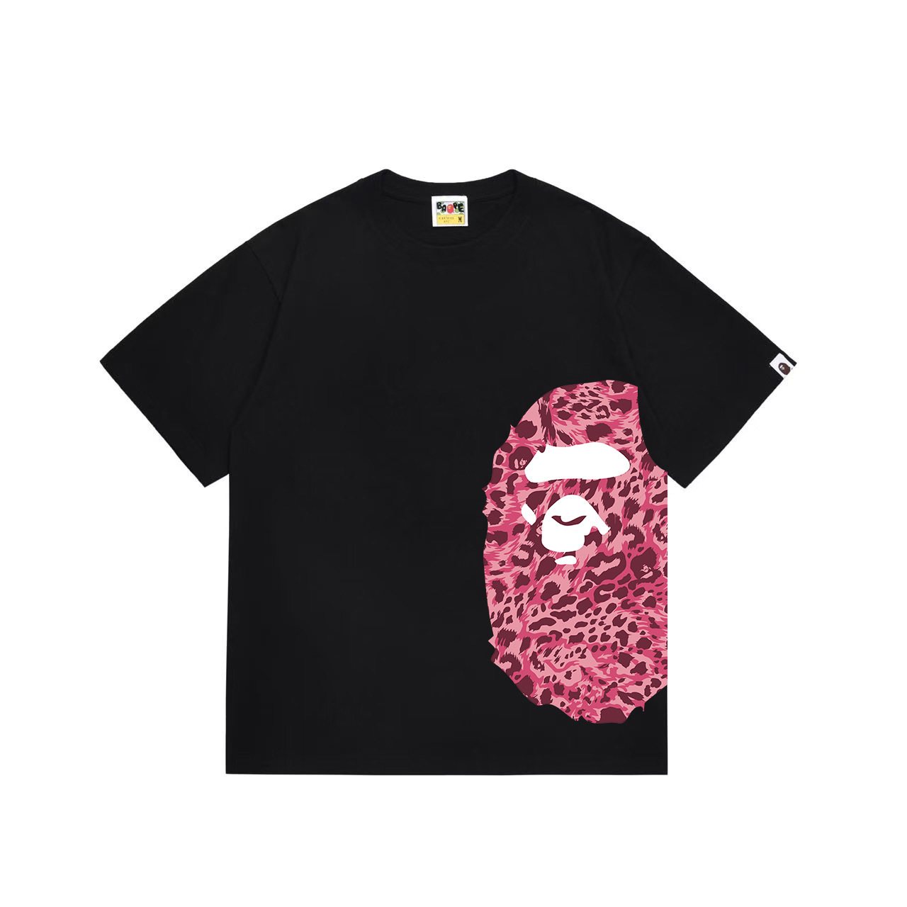 BAPE Pink Camo Ape Head Graphic T-Shirt — front