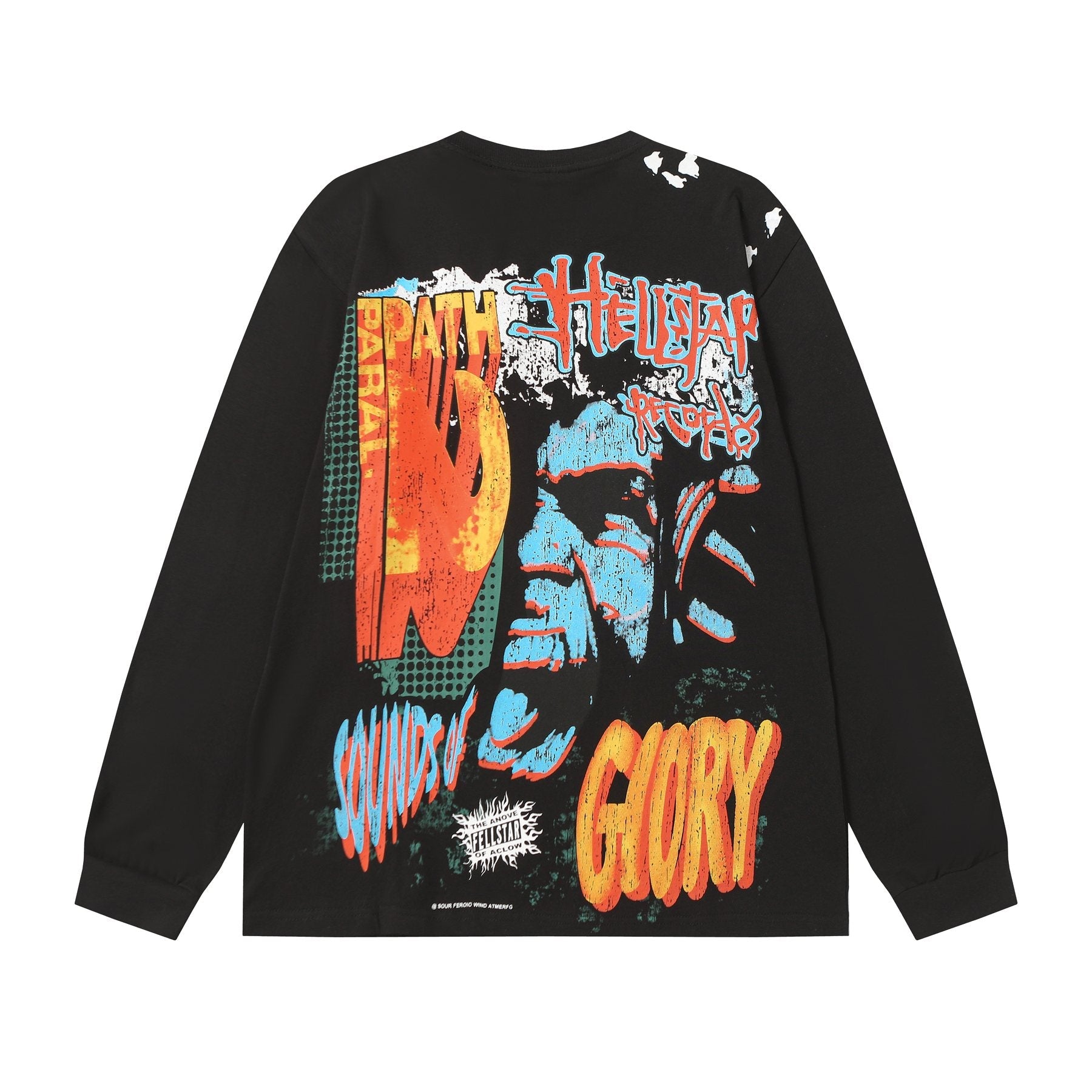 HEILSTAR Records Graphic Long-Sleeve T-Shirt — back