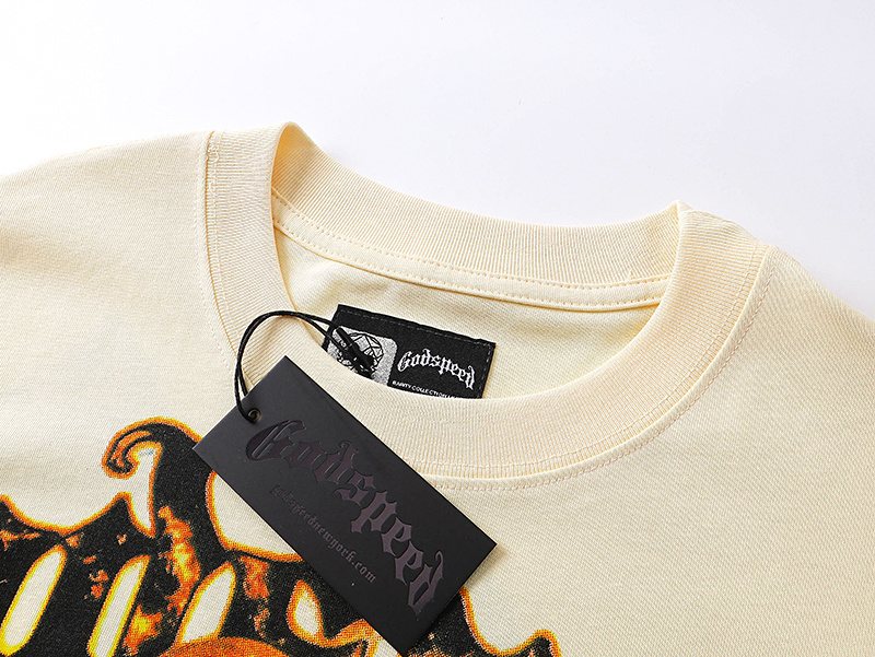 Godspeed Skeleton Guitar Graphic T-Shirt — hang_tag