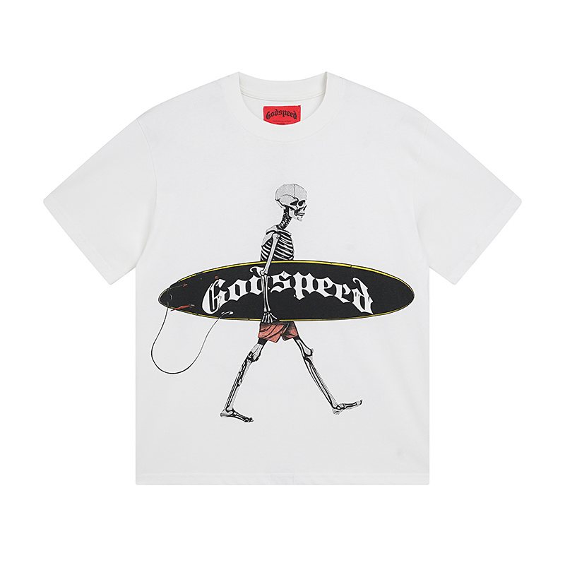 Godspeed Skeleton Graphic T-Shirt — front