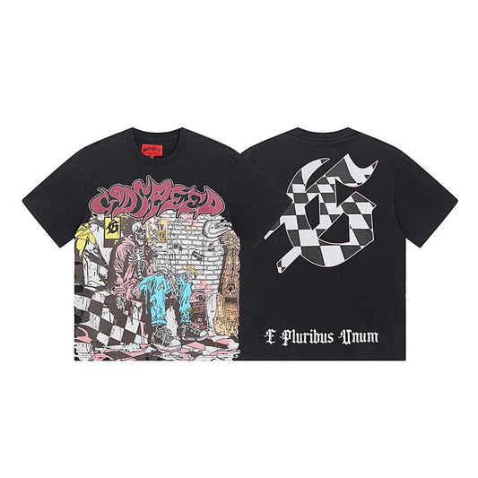 Godspeed Washed Black Rock Graphic Short-Sleeve T-Shirt — hero