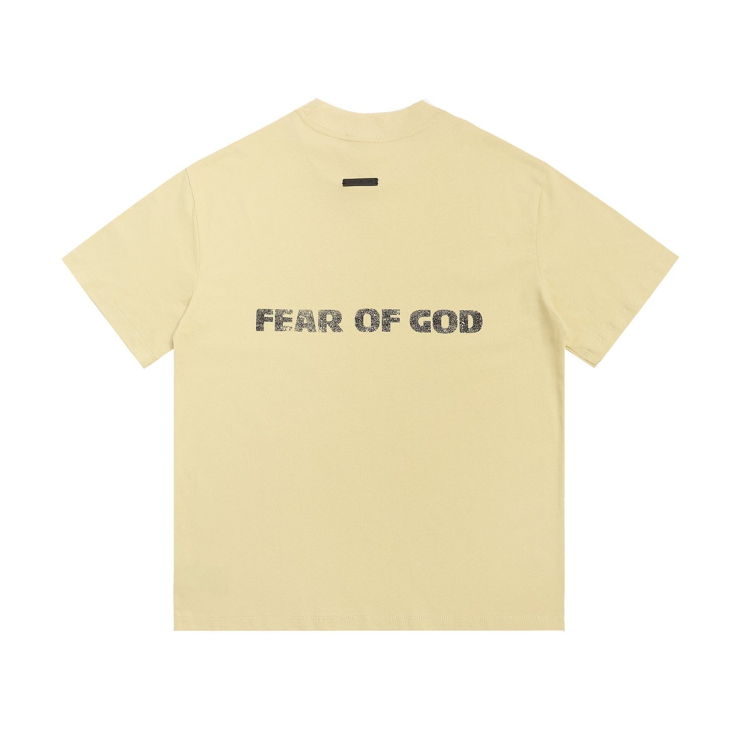 Fear of God Cream Front & Back Graphic T-Shirt — back