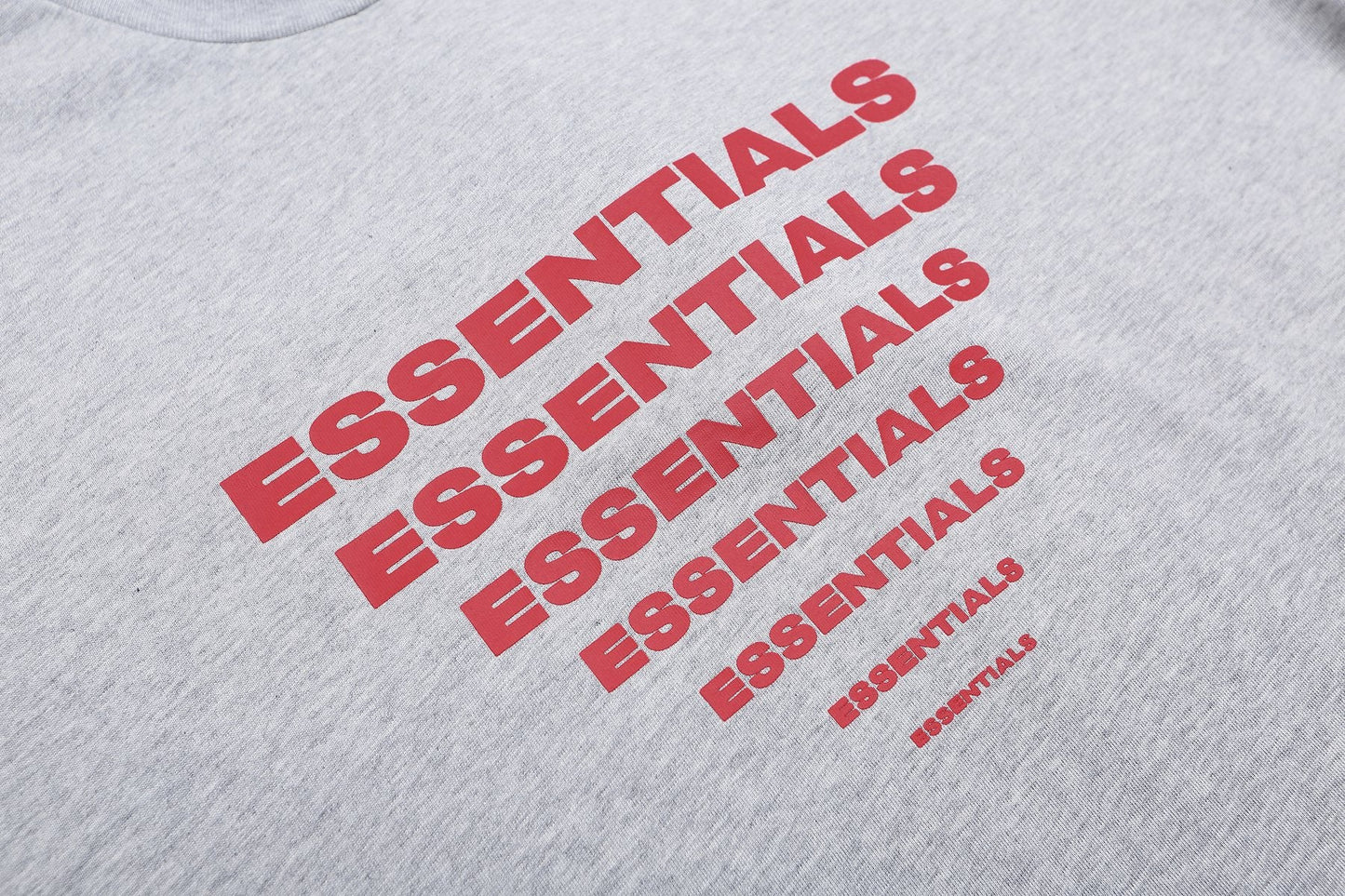 ESSENTIALS Repeated Graphic Short-Sleeve T-Shirt — detail
