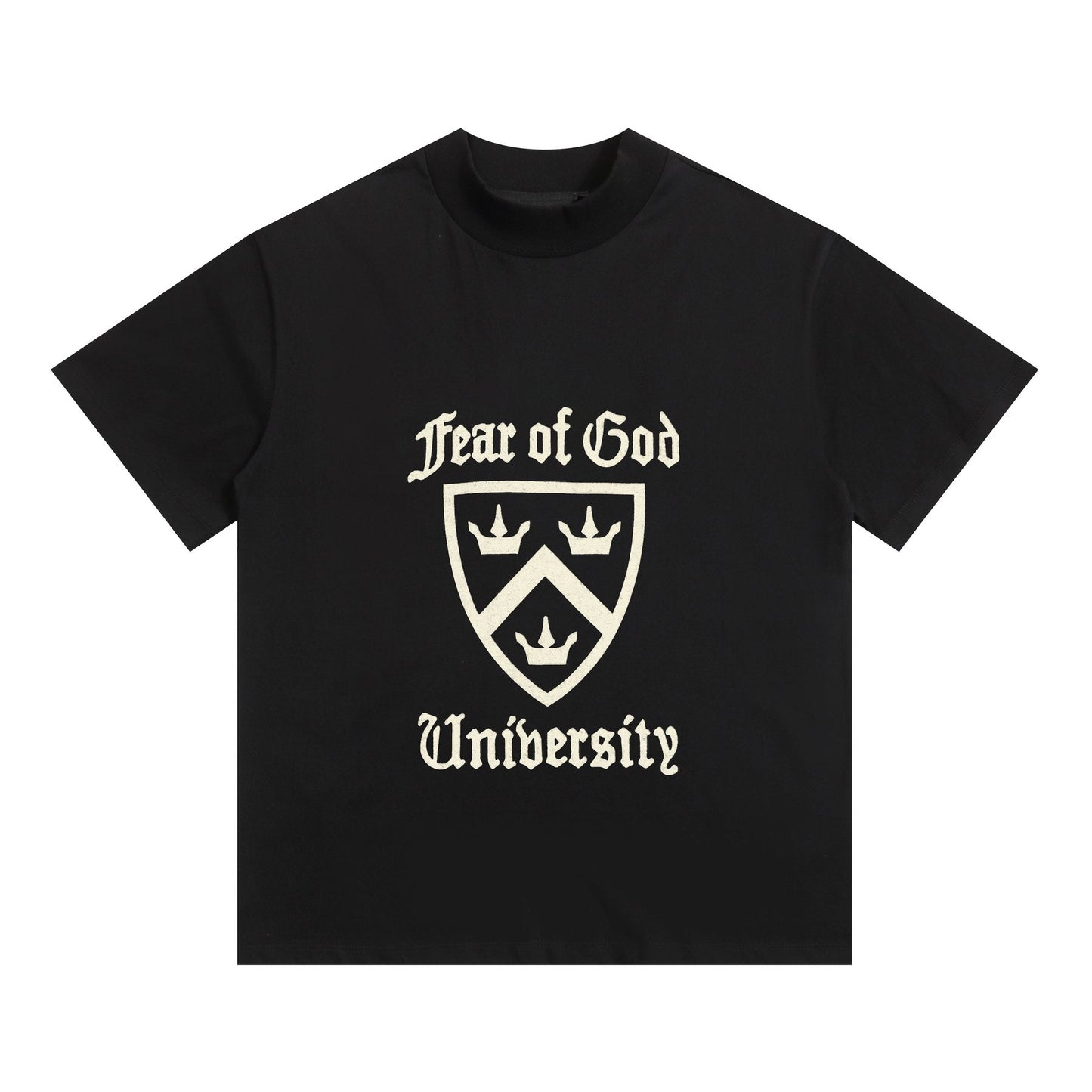 ESSENTIALS University Crest Graphic T-Shirt — front