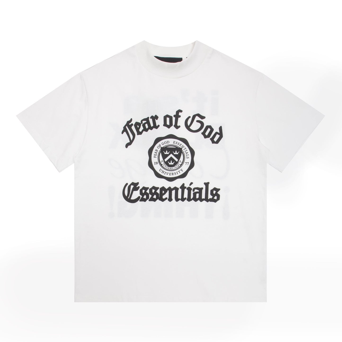 Fear of God Essentials Black College Graphic T-Shirt — hero
