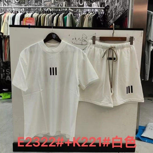 ESSENTIALS FEAR OF GOD III Graphic Short-Sleeve Set — front