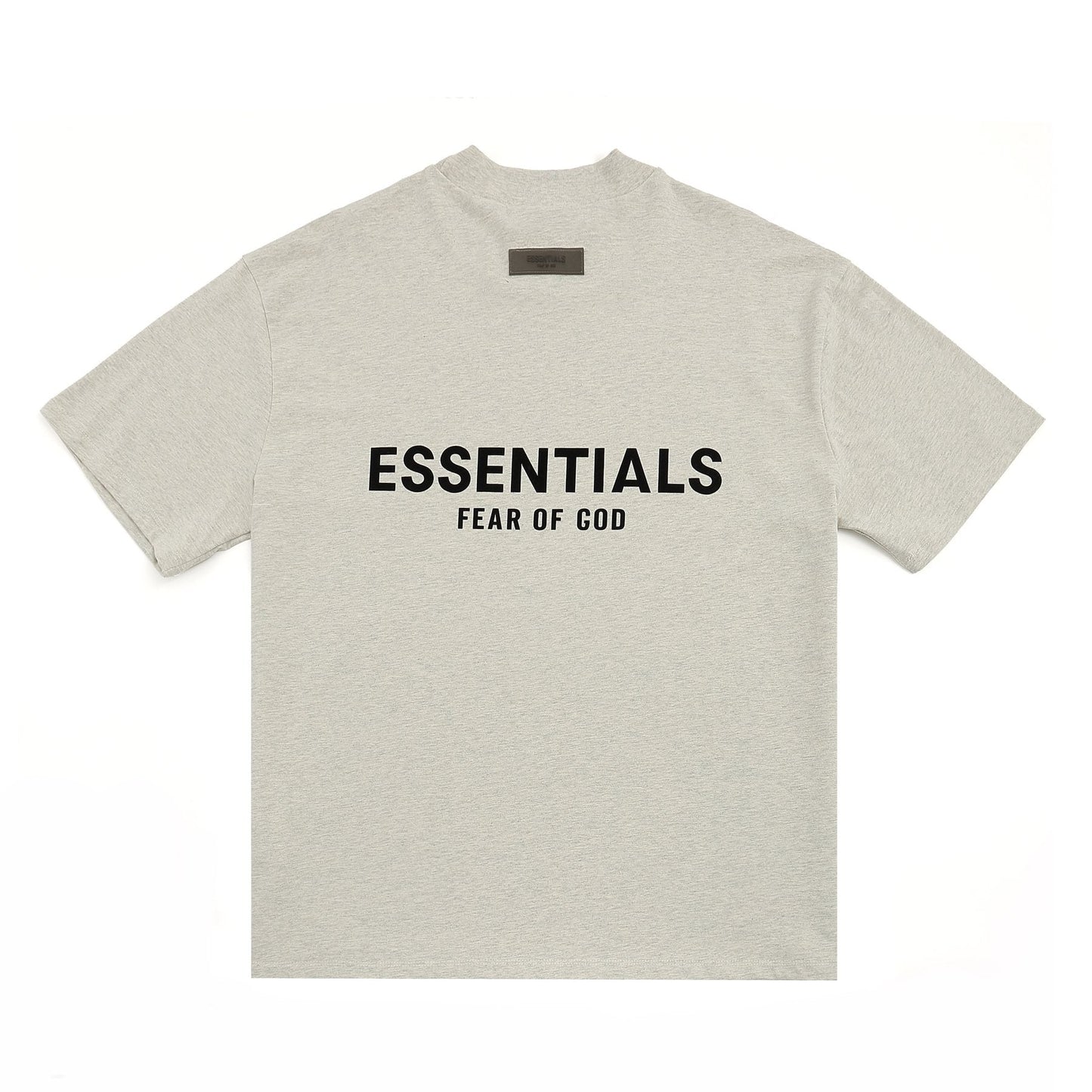 ESSENTIALS Flocked Logo Graphic T-Shirt — back