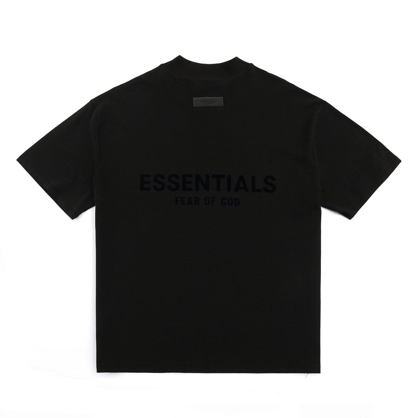 ESSENTIALS Flocked Logo Graphic T-Shirt — back