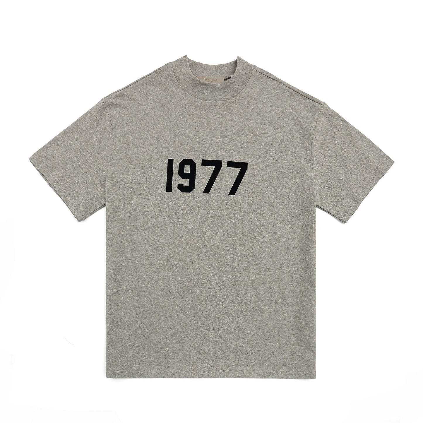 ESSENTIALS 1977 Contrast Graphic Mock-Neck T-Shirt — front