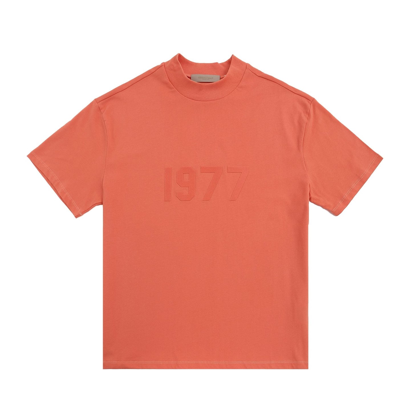 ESSENTIALS 1977 Tonal Wordmark Mock-Neck T-Shirt — front