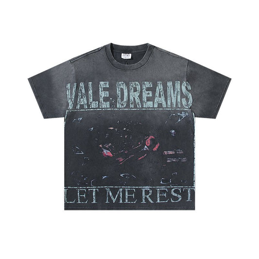 VALE USA Let Me Rest Washed Graphic T-Shirt — hero