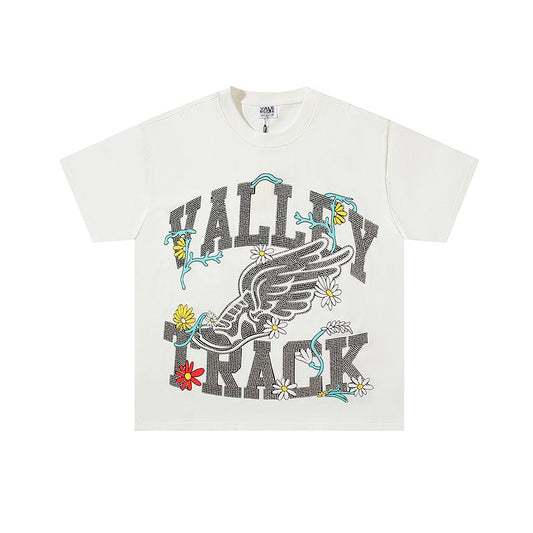 VALE USA Rhinestone Graphic Short-Sleeve T-Shirt — hero