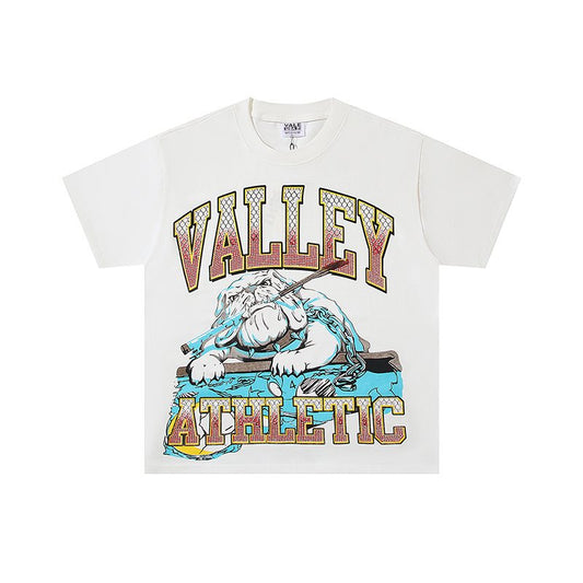 VALE USA Athletic Rhinestone Graphic T-Shirt — hero