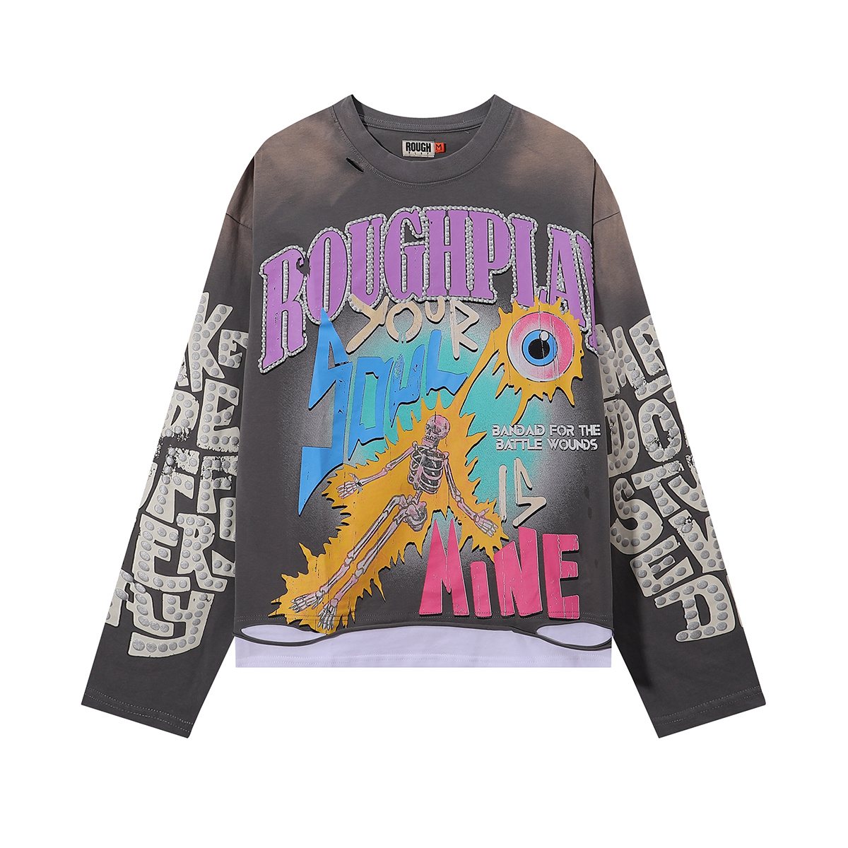 Rough Play Soul Is Mine Graphic Long-Sleeve T-Shirt — front