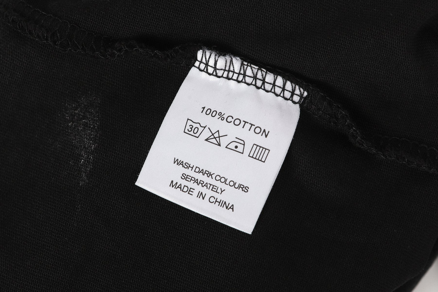 Godspeed Washed Black Graphic Long-Sleeve T-Shirt — neck_label