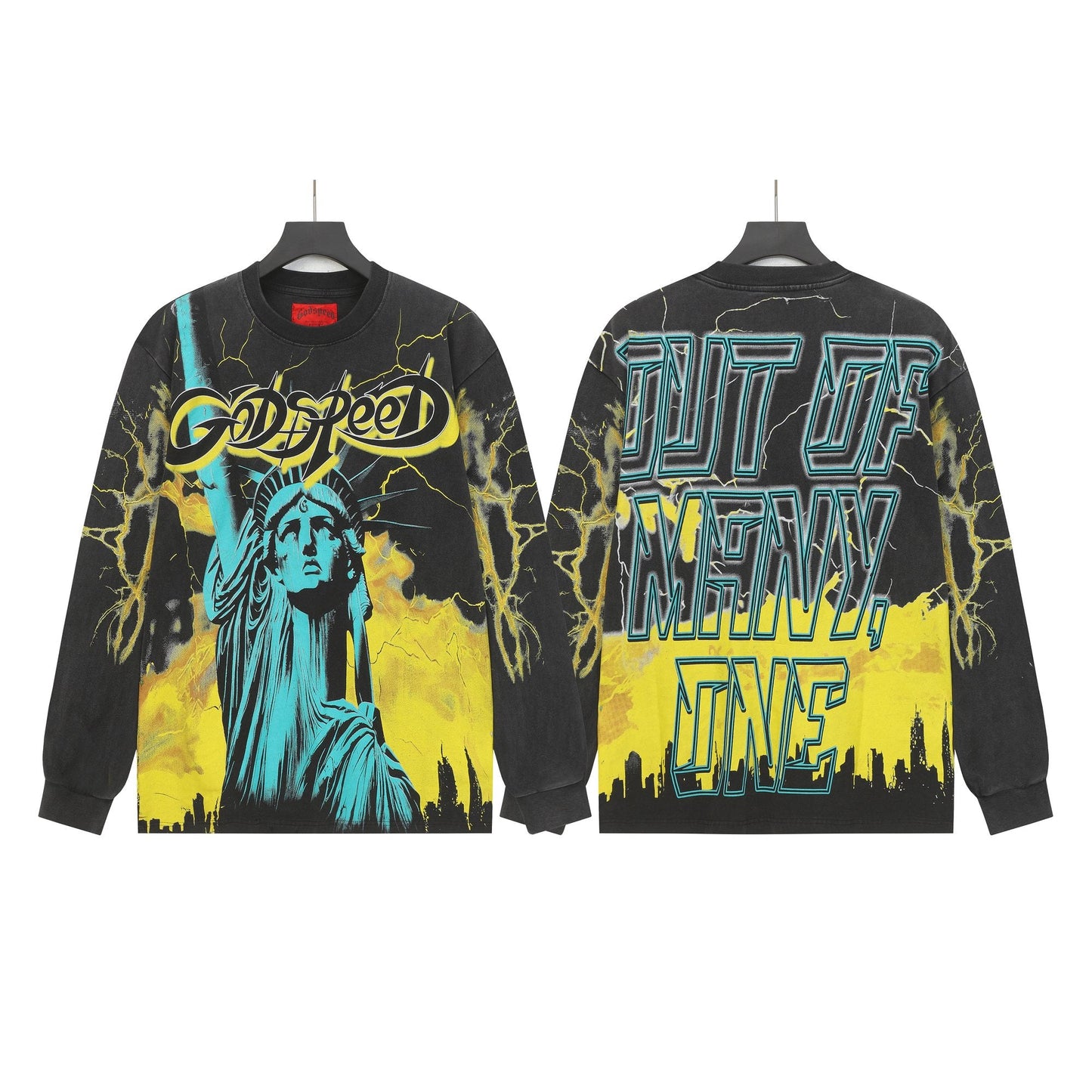 Godspeed Lightning Graphic Long-Sleeve T-Shirt — hero