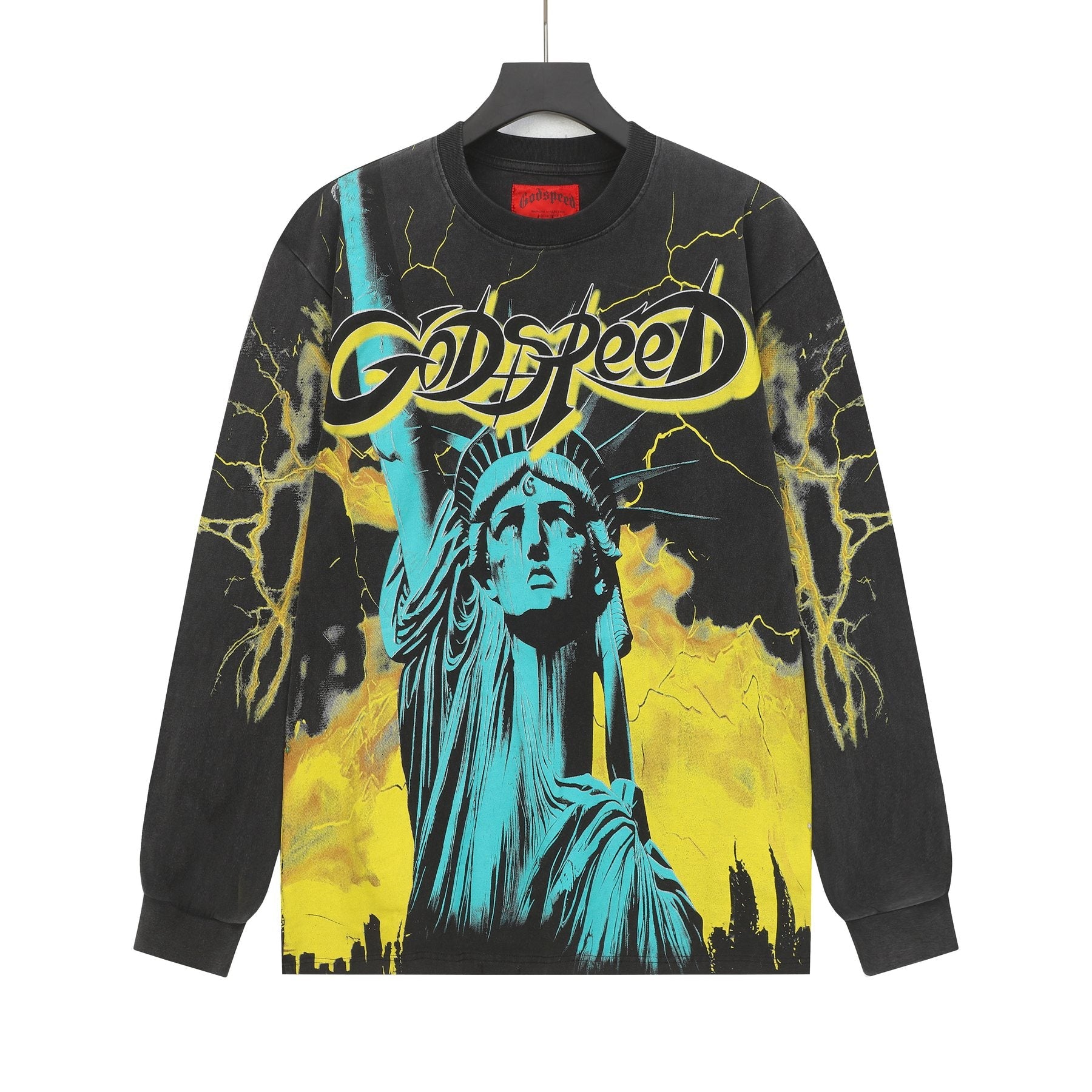 Godspeed Lightning Graphic Long-Sleeve T-Shirt — front