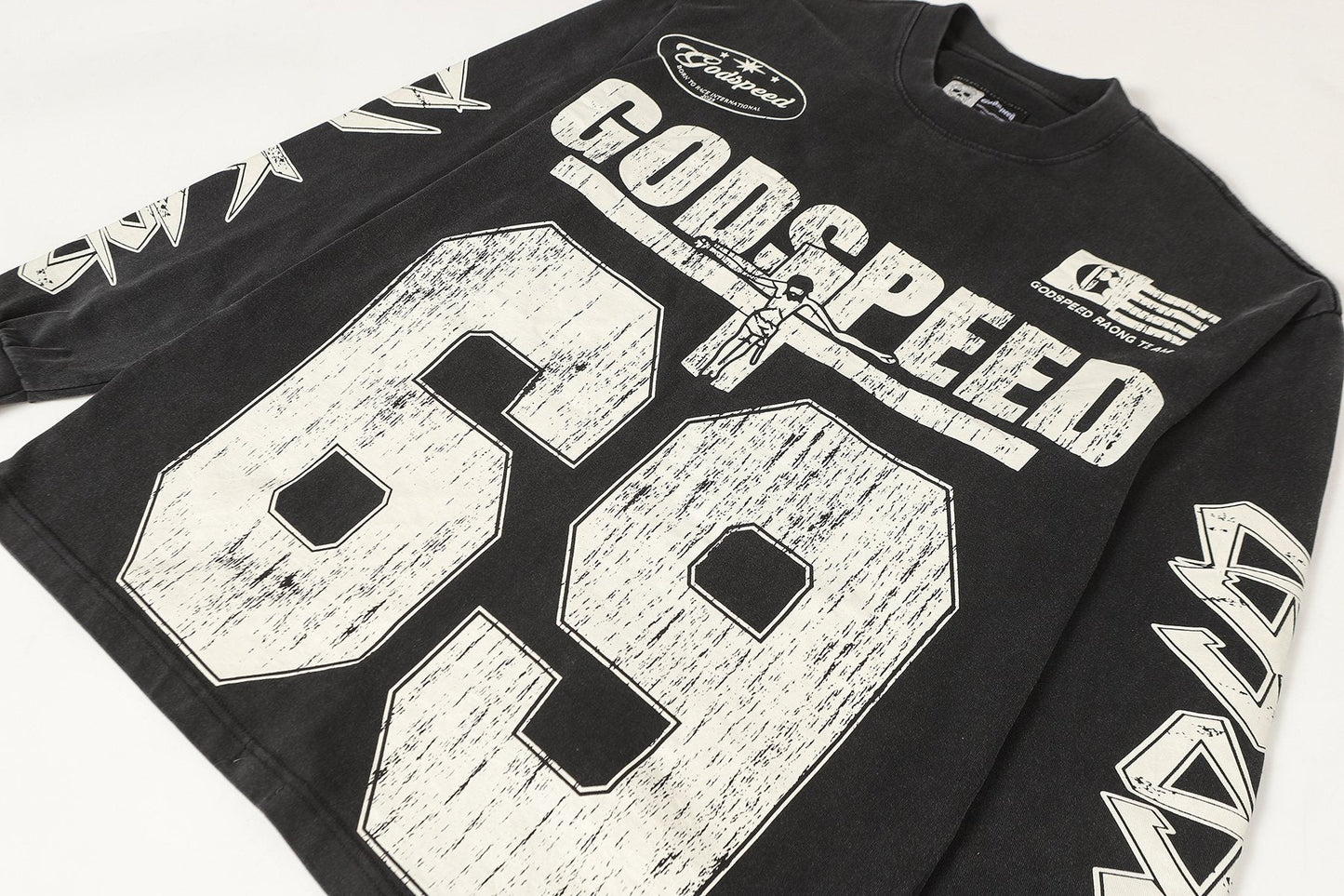 Godspeed 69 Racing Graphic Long-Sleeve T-Shirt — detail