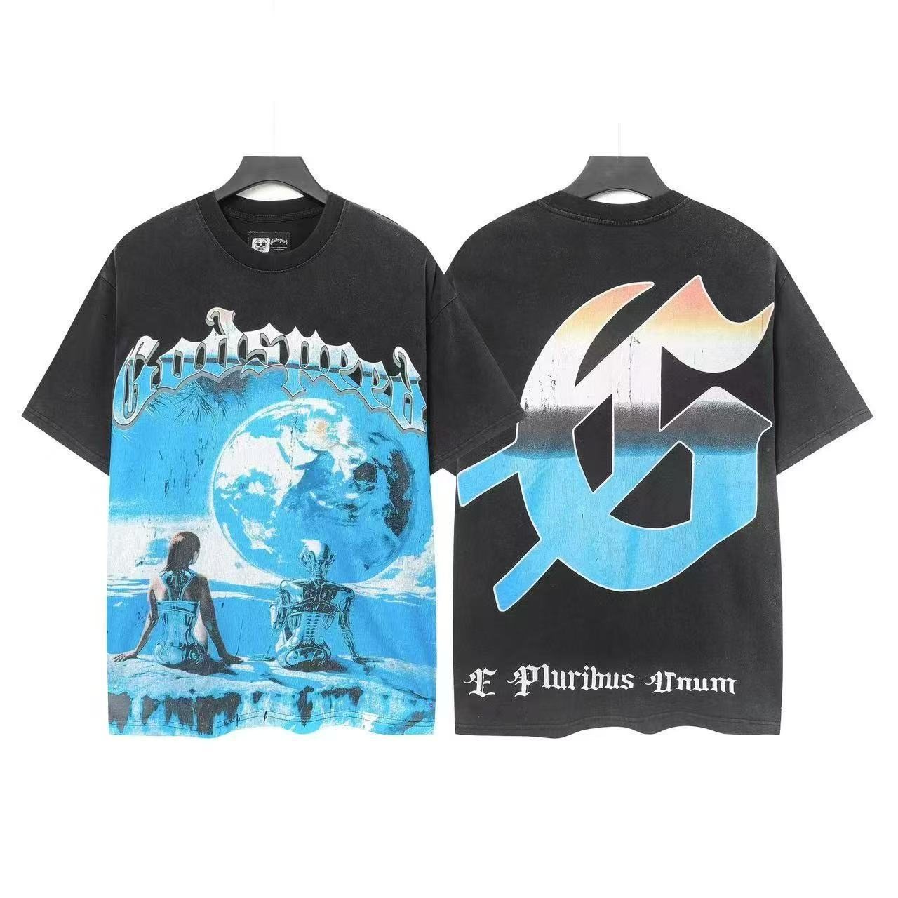 Godspeed Moon Island Graphic T-Shirt — front