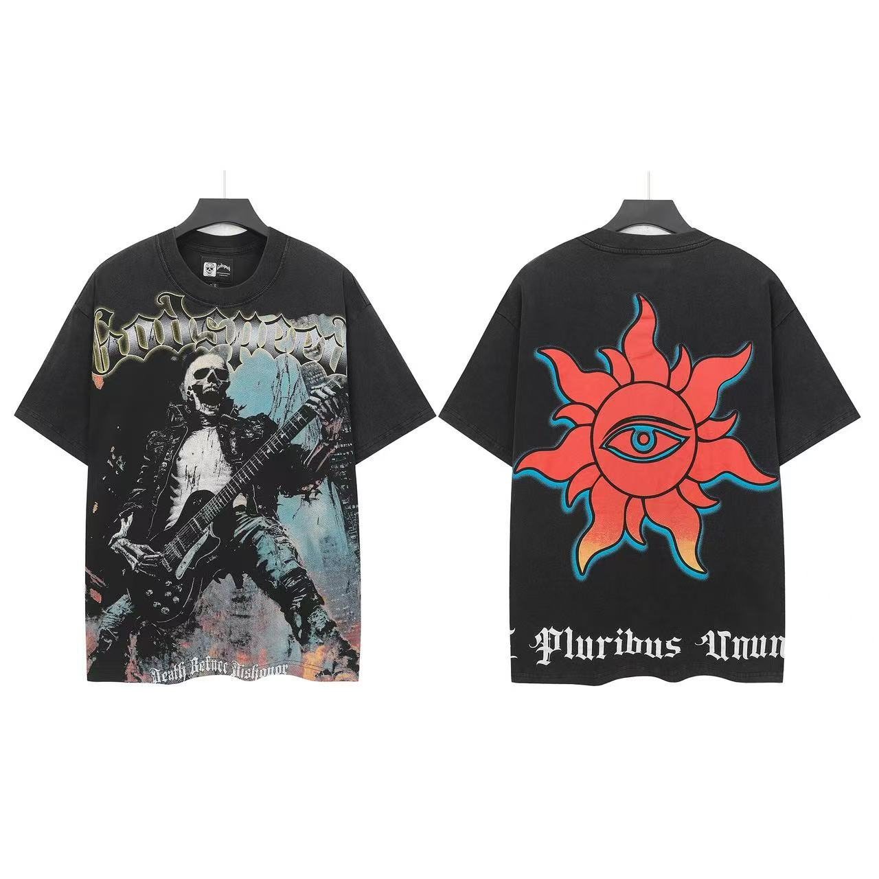 Godspeed Musician Sun-Eye Graphic T-Shirt — front