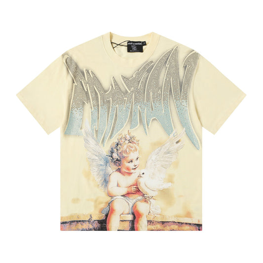 MIXED EMOTION Dove Angel Graphic Short-Sleeve T-Shirt — hero