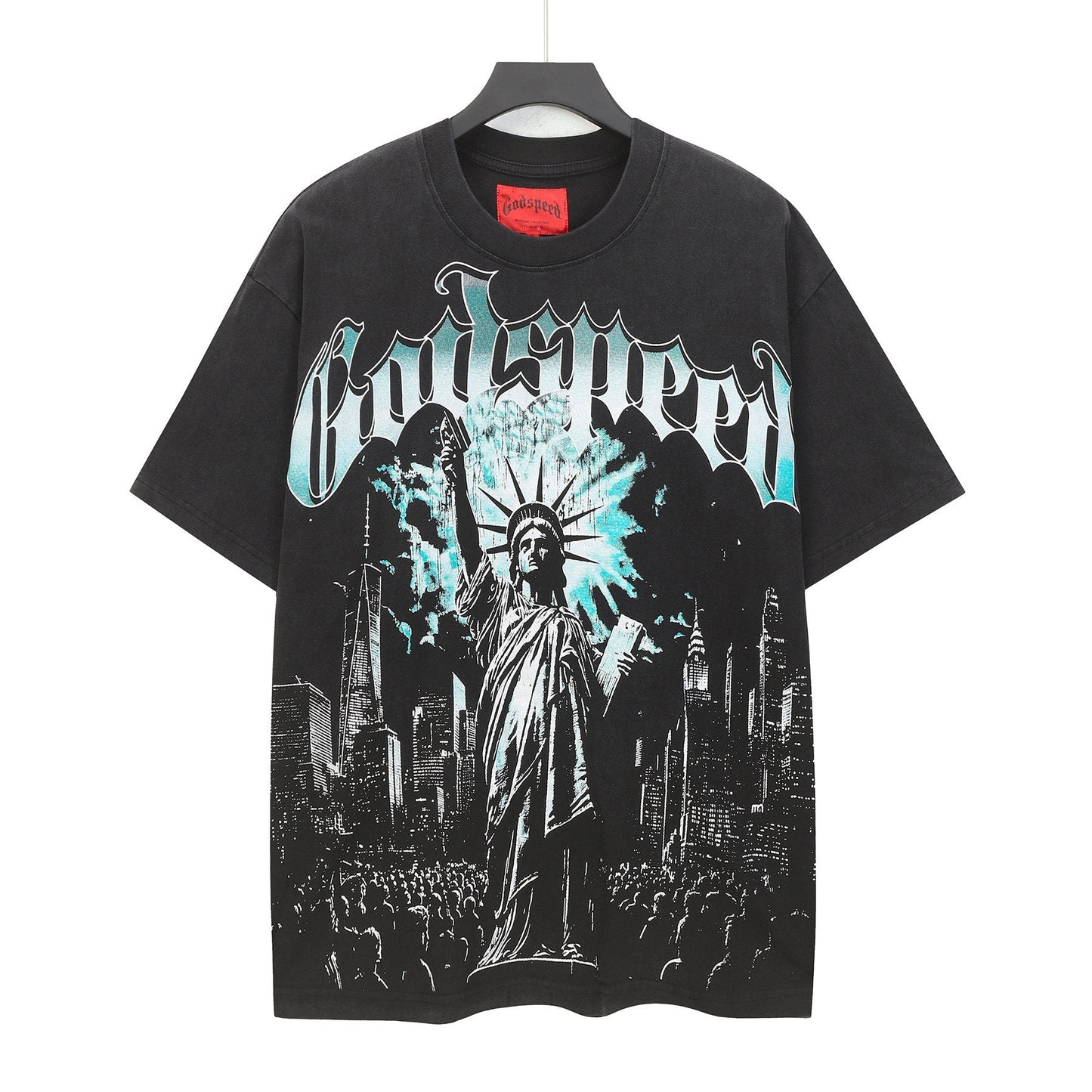 Godspeed Statue City Graphic T-Shirt — hero