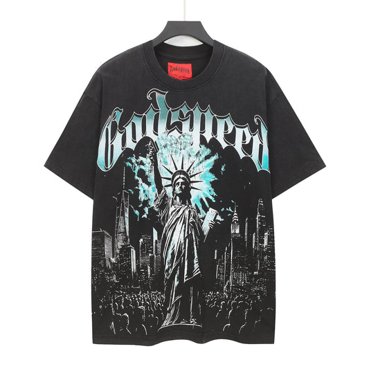 Godspeed Statue City Graphic T-Shirt — hero